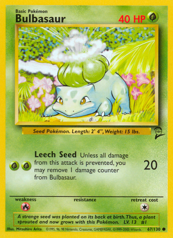 Bulbasaur (67/130) [Base Set 2] | Play N Trade Winnipeg