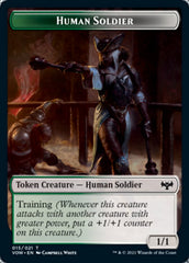 Human (001) // Human Soldier Double-sided Token [Innistrad: Crimson Vow Tokens] | Play N Trade Winnipeg