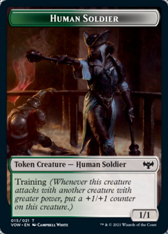 Insect // Human Soldier Double-sided Token [Innistrad: Crimson Vow Tokens] | Play N Trade Winnipeg
