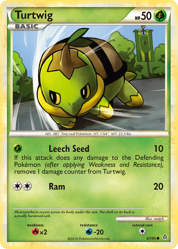 Turtwig (67/95) [HeartGold & SoulSilver: Unleashed] | Play N Trade Winnipeg