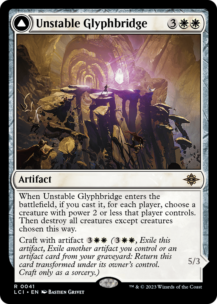 Unstable Glyphbridge // Sandswirl Wanderglyph [The Lost Caverns of Ixalan] | Play N Trade Winnipeg