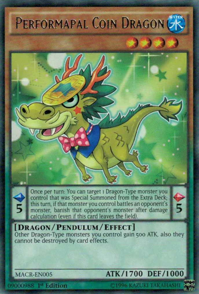 Performapal Coin Dragon [MACR-EN005] Rare | Play N Trade Winnipeg