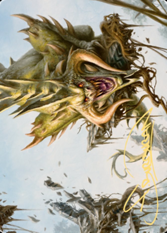 Canopy Baloth Art Card (Gold-Stamped Signature) [Zendikar Rising Art Series] | Play N Trade Winnipeg