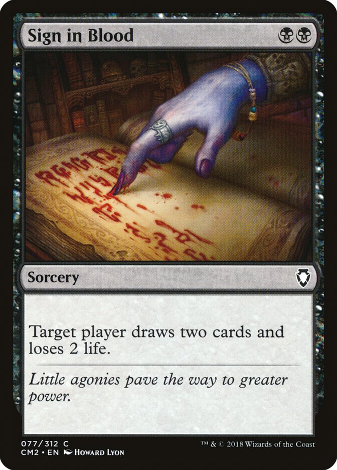 Sign in Blood [Commander Anthology Volume II] | Play N Trade Winnipeg