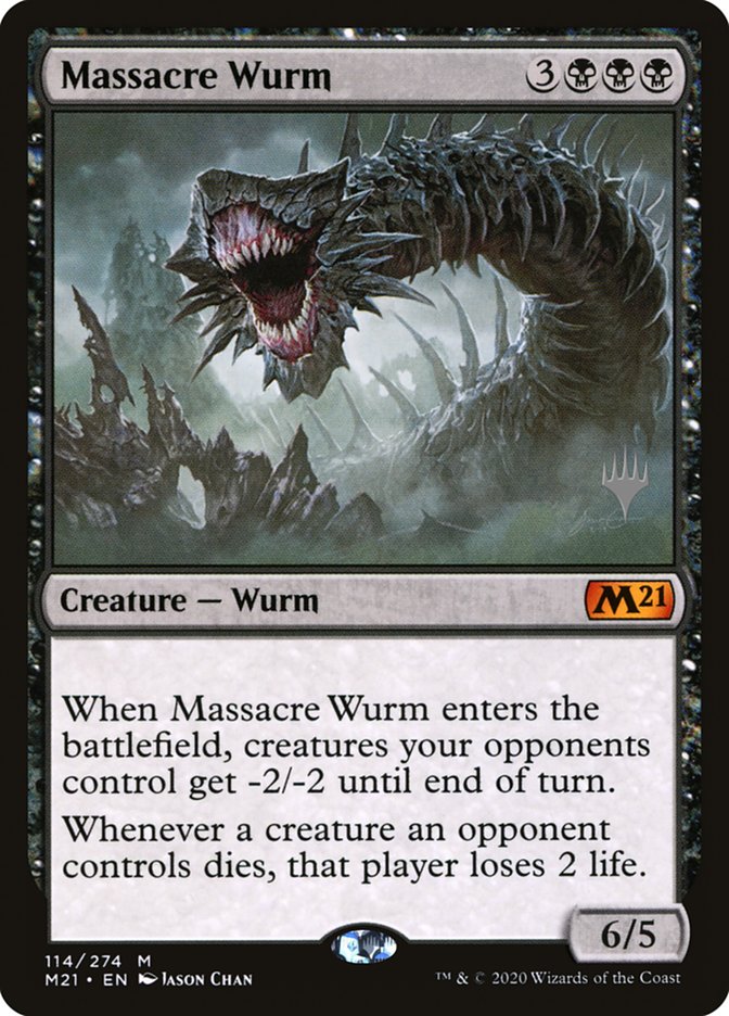 Massacre Wurm (Promo Pack) [Core Set 2021 Promos] | Play N Trade Winnipeg