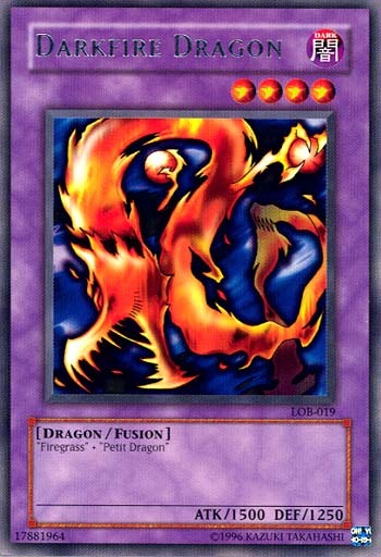 Darkfire Dragon [LOB-019] Rare | Play N Trade Winnipeg