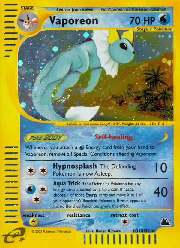 Vaporeon (H31/H32) [Skyridge] | Play N Trade Winnipeg