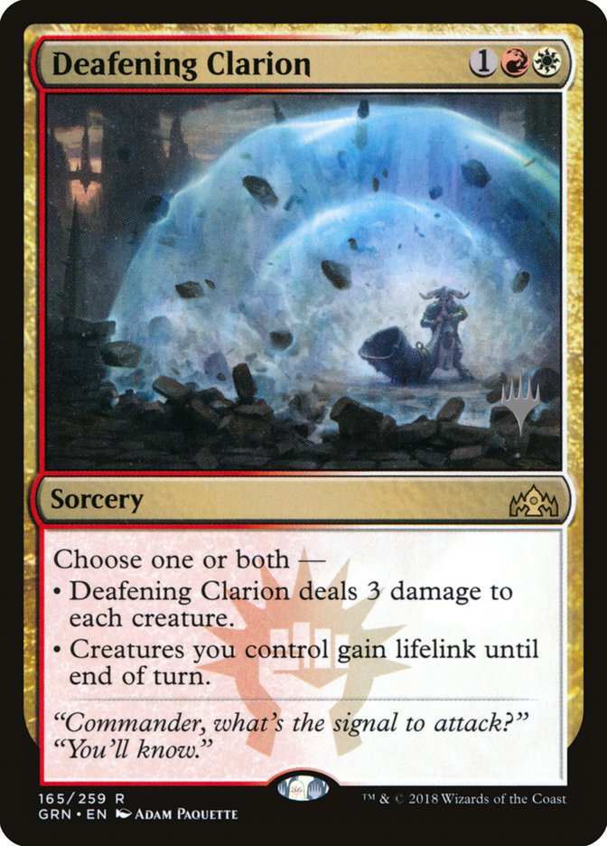 Deafening Clarion (Promo Pack) [Guilds of Ravnica Promos] | Play N Trade Winnipeg