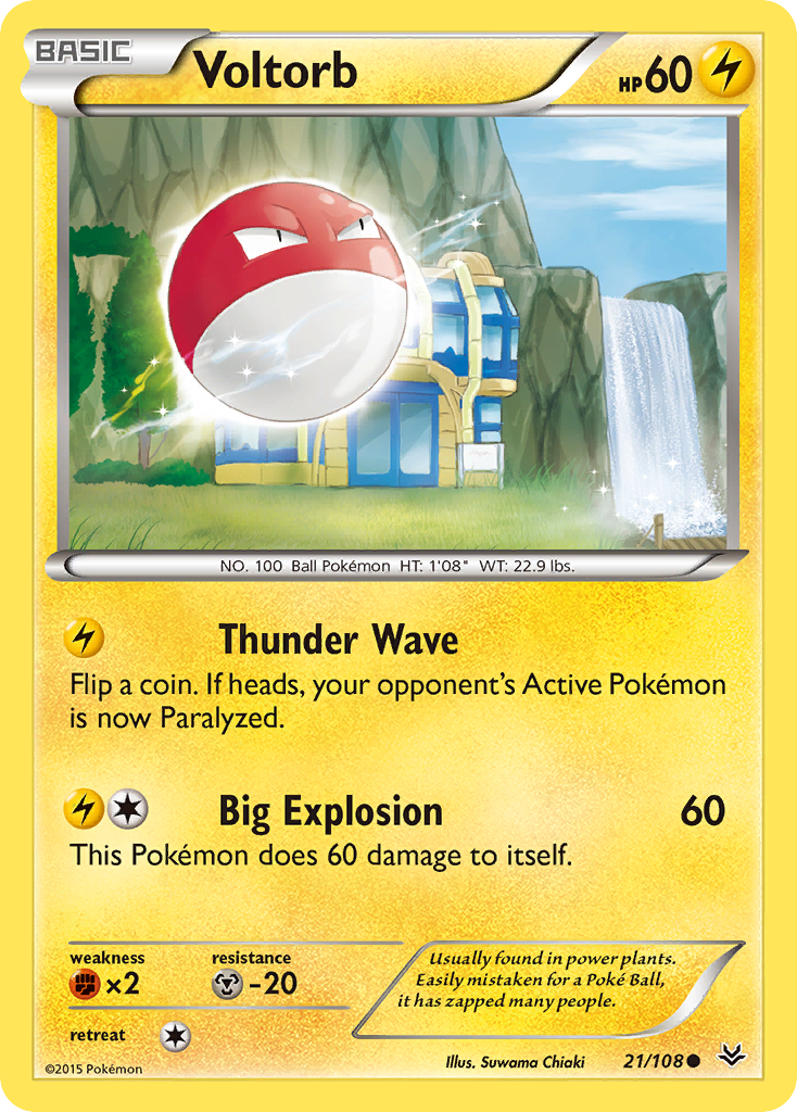 Voltorb (21/108) [XY: Roaring Skies] | Play N Trade Winnipeg