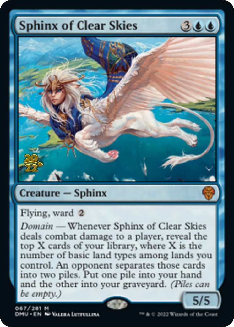 Sphinx of Clear Skies [Dominaria United Prerelease Promos] | Play N Trade Winnipeg