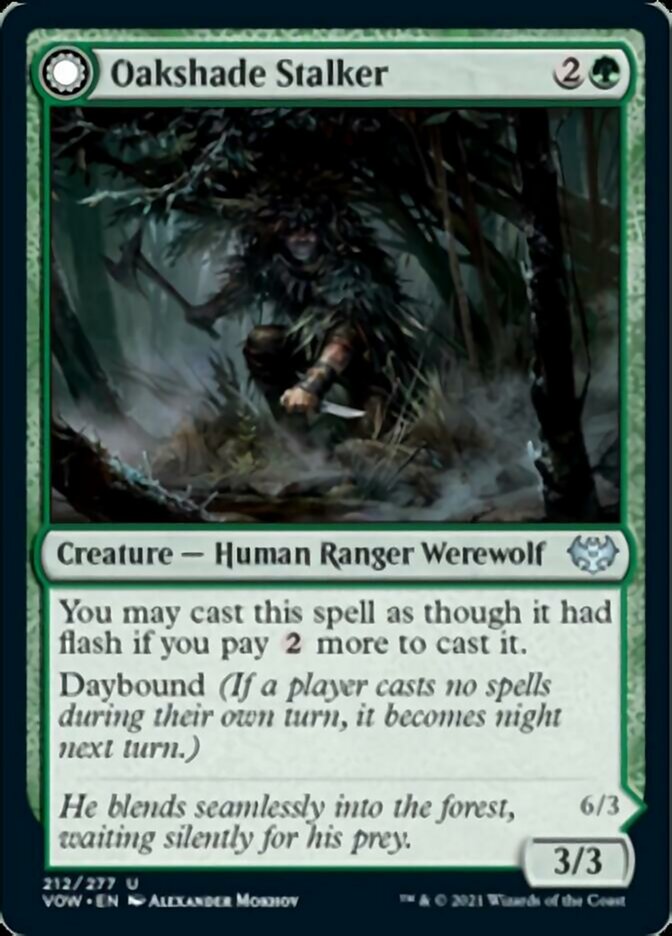 Oakshade Stalker // Moonlit Ambusher [Innistrad: Crimson Vow] | Play N Trade Winnipeg