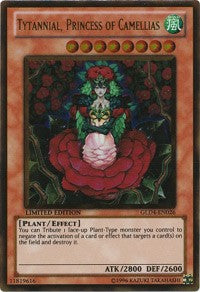 Tytannial, Princess of Camellias [GLD4-EN026] Gold Rare | Play N Trade Winnipeg