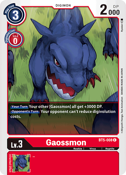 Gaossmon [BT5-008] [Battle of Omni] | Play N Trade Winnipeg