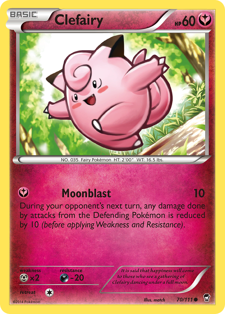 Clefairy (70/111) [XY: Furious Fists] | Play N Trade Winnipeg