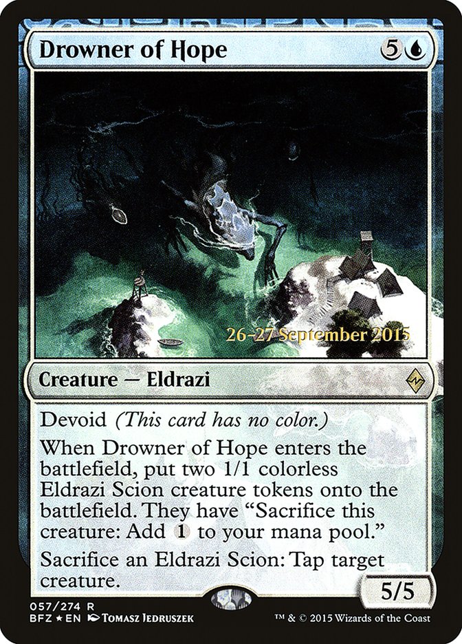 Drowner of Hope  [Battle for Zendikar Prerelease Promos] | Play N Trade Winnipeg