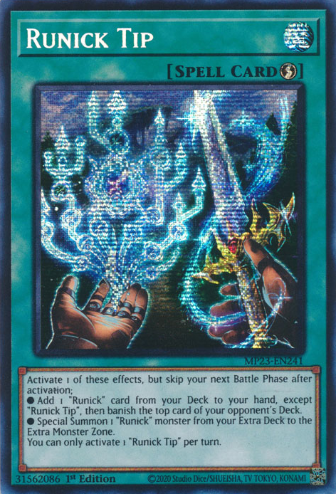 Runick Tip [MP23-EN241] Prismatic Secret Rare | Play N Trade Winnipeg