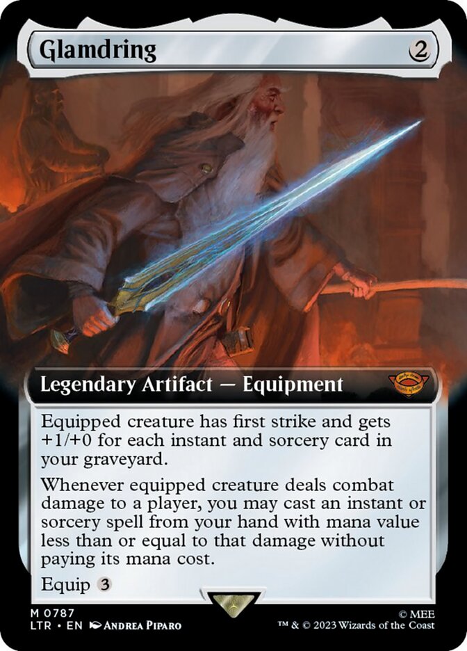 Glamdring (Extended Art) (Surge Foil) [The Lord of the Rings: Tales of Middle-Earth] | Play N Trade Winnipeg