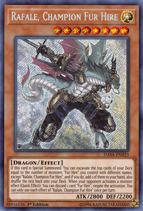 Rafale, Champion Fur Hire [DASA-EN023] Secret Rare | Play N Trade Winnipeg