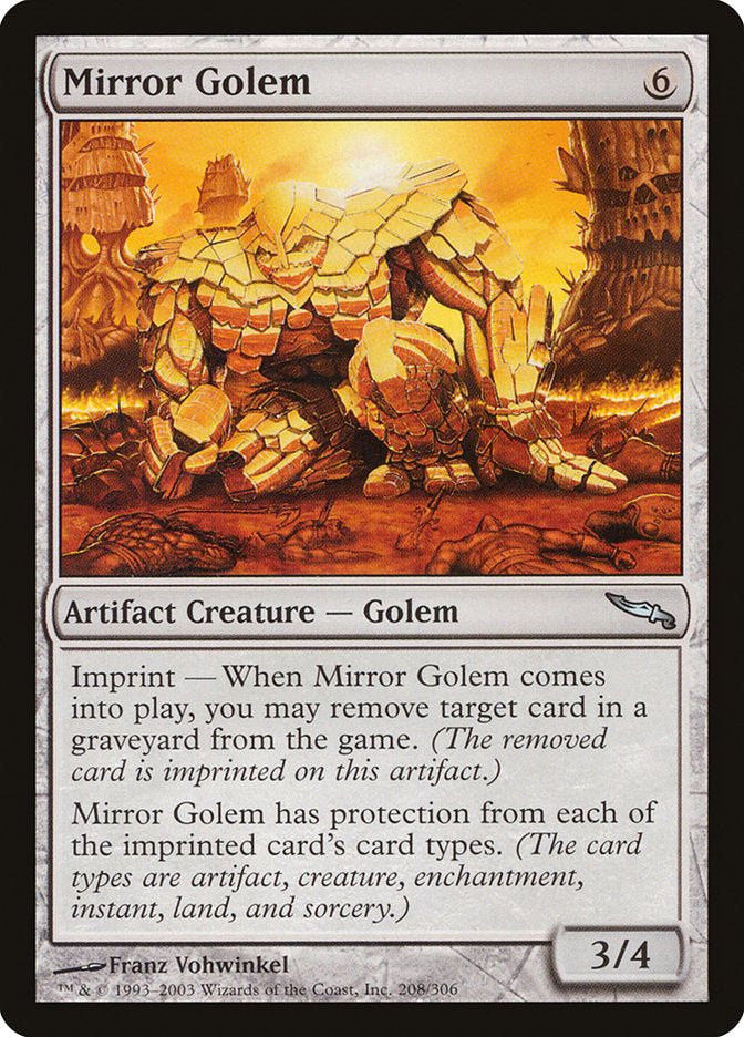 Mirror Golem [Mirrodin] | Play N Trade Winnipeg