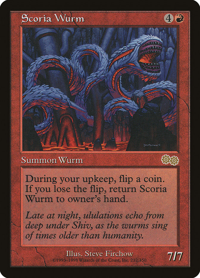 Scoria Wurm [Urza's Saga] | Play N Trade Winnipeg