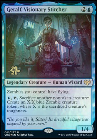 Geralf, Visionary Stitcher [Innistrad: Crimson Vow Prerelease Promos] | Play N Trade Winnipeg