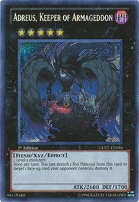 Adreus, Keeper of Armageddon [GENF-EN086] Secret Rare | Play N Trade Winnipeg