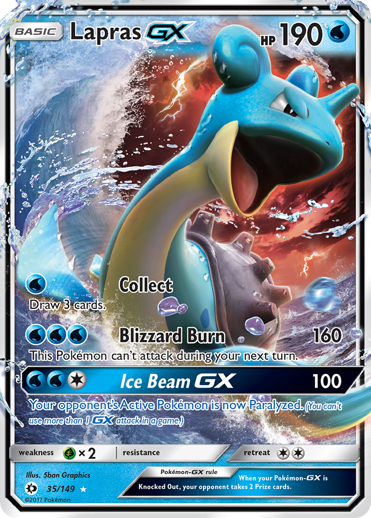 Lapras GX (35/149) [Sun & Moon: Base Set] | Play N Trade Winnipeg