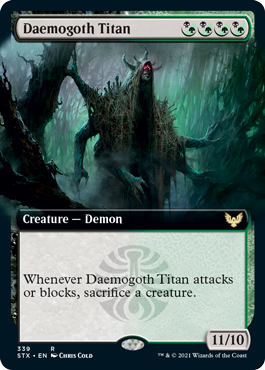 Daemogoth Titan (Extended) [Strixhaven: School of Mages] | Play N Trade Winnipeg