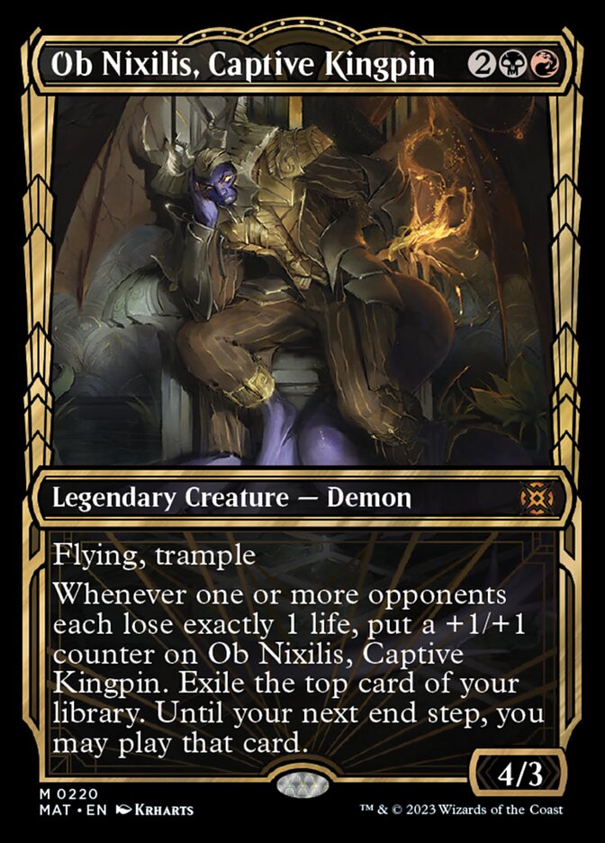 Ob Nixilis, Captive Kingpin (Showcase Halo Foil) [March of the Machine: The Aftermath] | Play N Trade Winnipeg