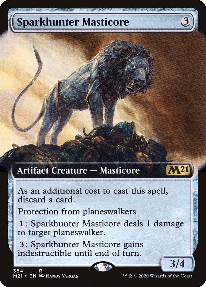 Sparkhunter Masticore (Extended) [Core Set 2021] | Play N Trade Winnipeg