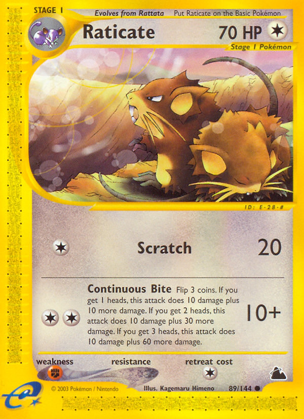 Raticate (89/144) [Skyridge] | Play N Trade Winnipeg