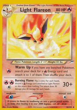 Light Flareon (46/105) [Neo Destiny Unlimited] | Play N Trade Winnipeg