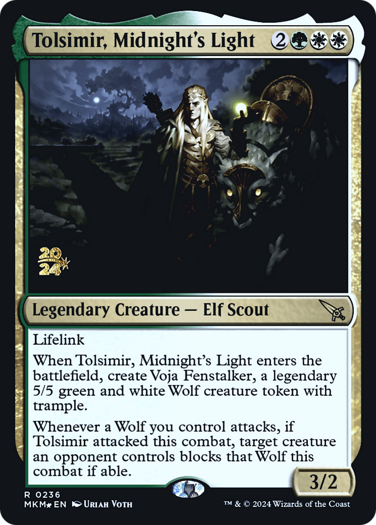 Tolsimir, Midnight's Light [Murders at Karlov Manor Prerelease Promos] | Play N Trade Winnipeg