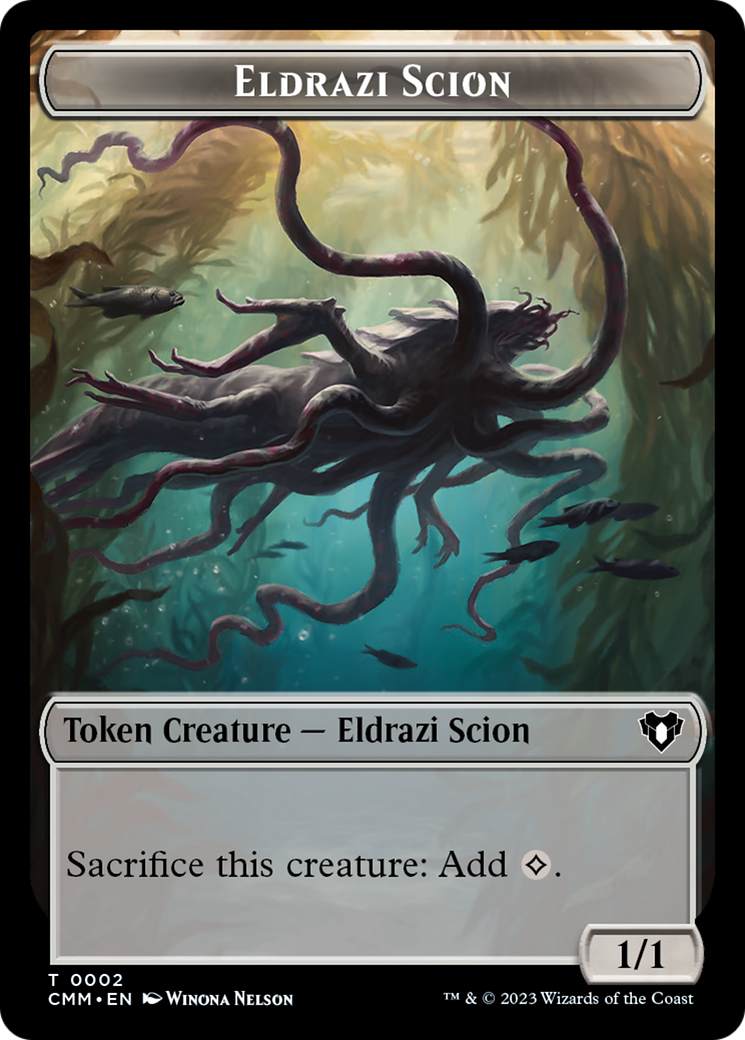 Manifest // Eldrazi Scion Double-Sided Token [Commander Masters Tokens] | Play N Trade Winnipeg