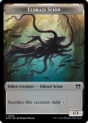 Manifest // Eldrazi Scion Double-Sided Token [Commander Masters Tokens] | Play N Trade Winnipeg