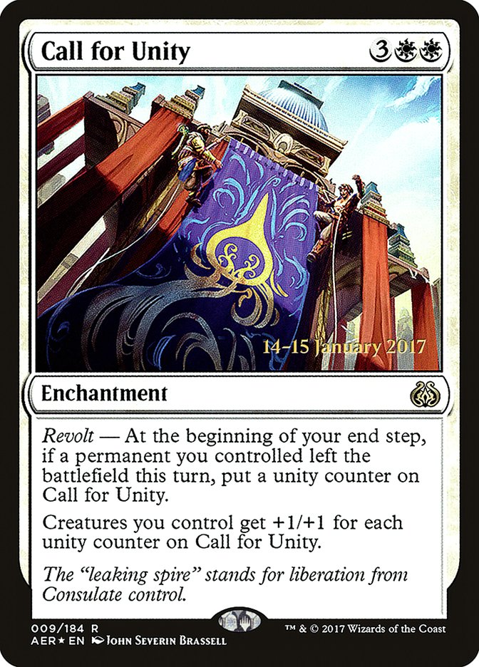 Call for Unity  [Aether Revolt Prerelease Promos] | Play N Trade Winnipeg