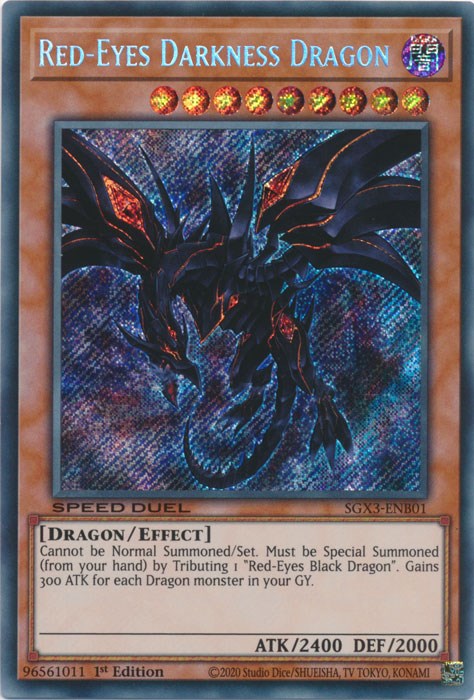Red-Eyes Darkness Dragon [SGX3-ENB01] Secret Rare | Play N Trade Winnipeg