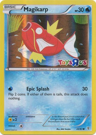 Magikarp (22/83) (Toys R Us Promo) [XY: Generations] | Play N Trade Winnipeg