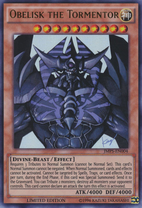 Obelisk the Tormentor [JMPS-EN004] Ultra Rare | Play N Trade Winnipeg