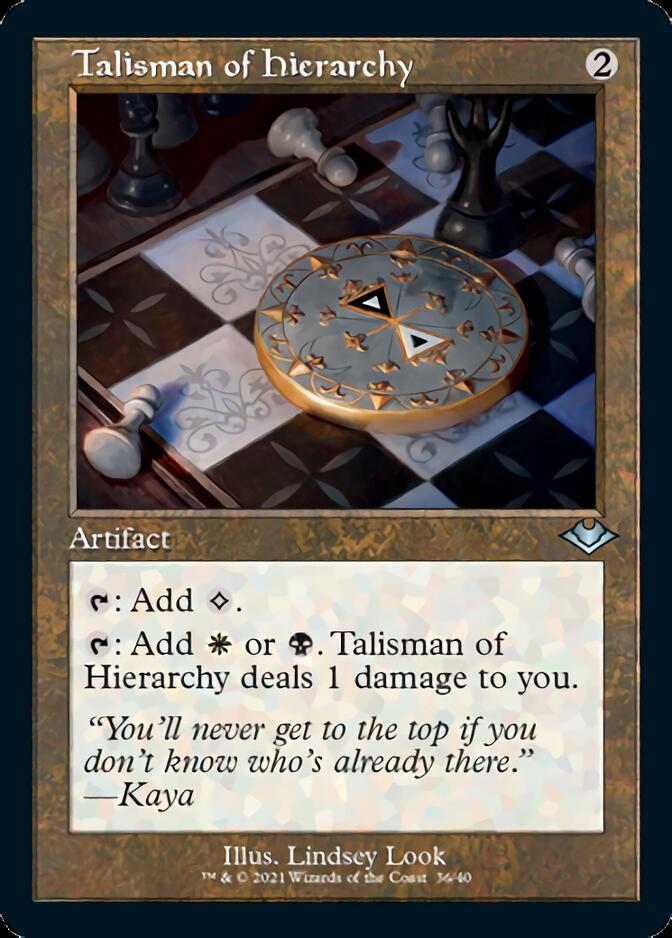 Talisman of Hierarchy (Retro Foil Etched) [Modern Horizons 2] | Play N Trade Winnipeg