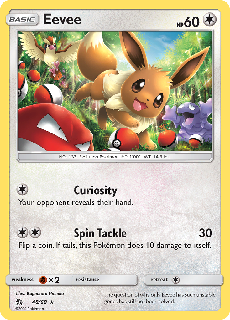 Eevee (48/68) [Sun & Moon: Hidden Fates] | Play N Trade Winnipeg