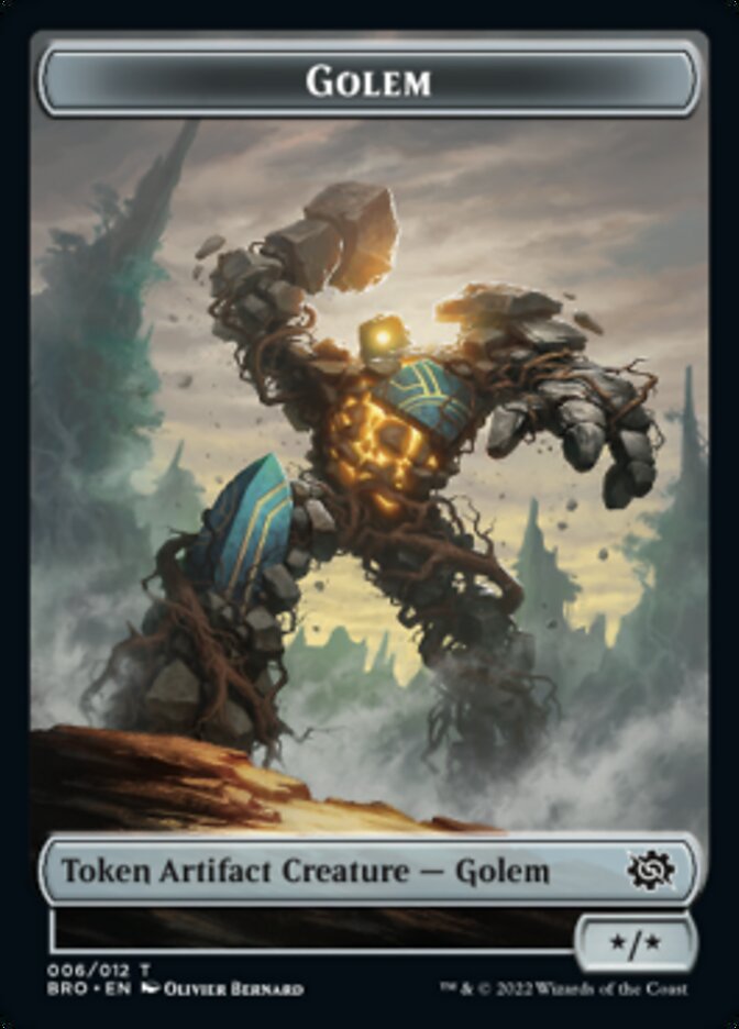 Golem Token [The Brothers' War Tokens] | Play N Trade Winnipeg