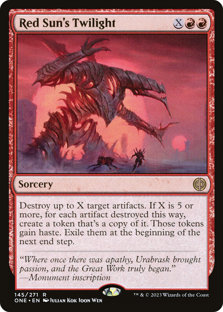 Red Sun's Twilight [Phyrexia: All Will Be One] | Play N Trade Winnipeg