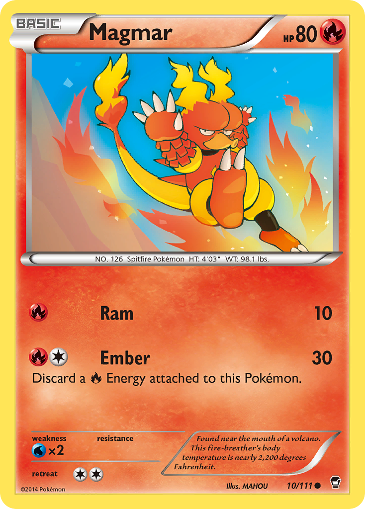 Magmar (10/111) [XY: Furious Fists] | Play N Trade Winnipeg