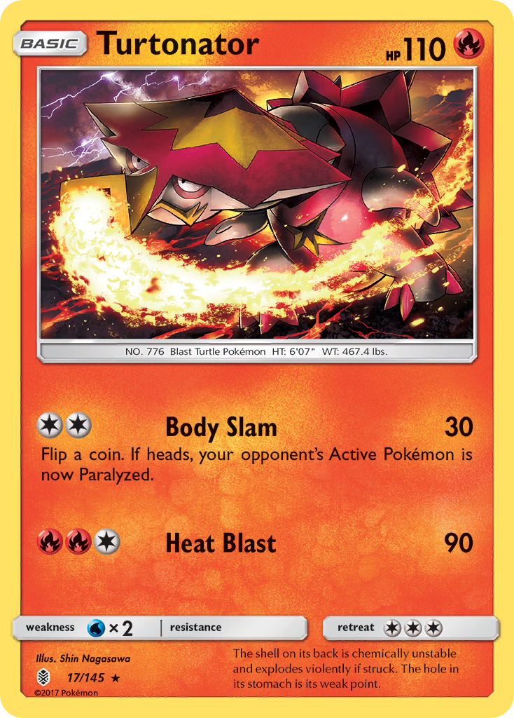 Turtonator (17/145) [Sun & Moon: Guardians Rising] | Play N Trade Winnipeg