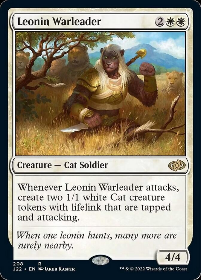 Leonin Warleader [Jumpstart 2022] | Play N Trade Winnipeg