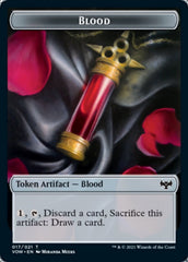 Blood // Emblem - Chandra, Dressed to Kill Double-sided Token [Innistrad: Crimson Vow Tokens] | Play N Trade Winnipeg