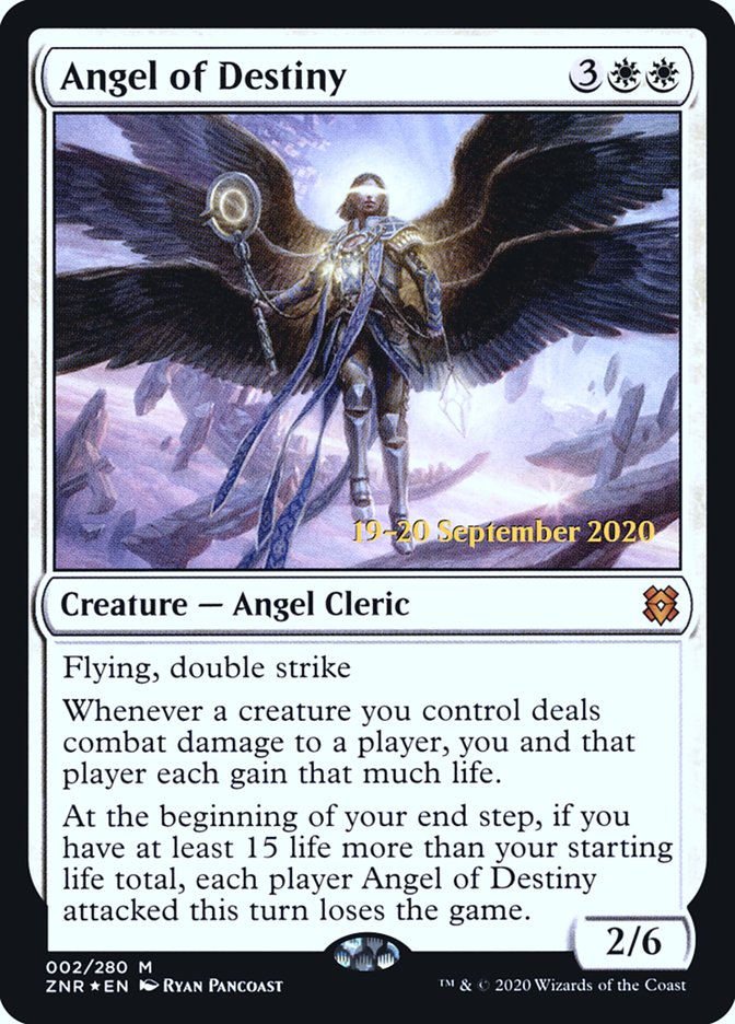 Angel of Destiny [Zendikar Rising Prerelease Promos] | Play N Trade Winnipeg