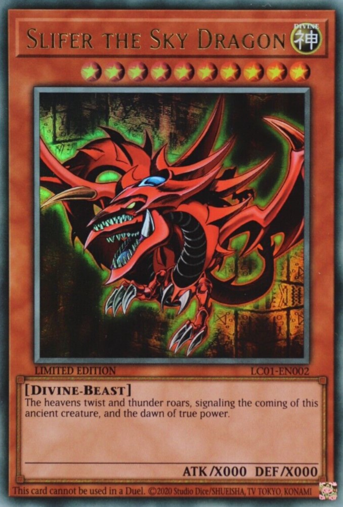 Slifer the Sky Dragon (25th Anniversary) [LC01-EN002] Ultra Rare | Play N Trade Winnipeg