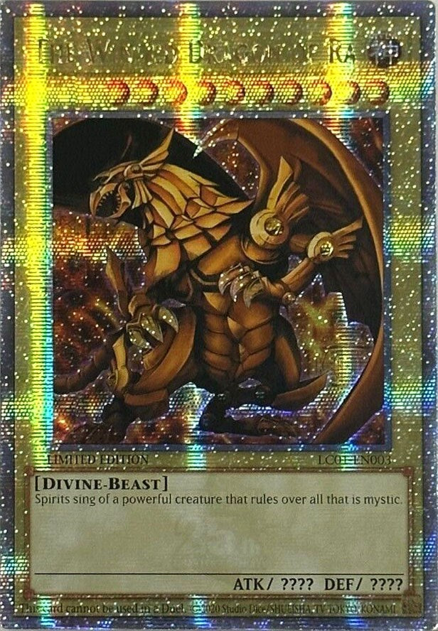 The Winged Dragon of Ra (25th Anniversary) [LC01-EN003] Quarter Century Secret Rare | Play N Trade Winnipeg